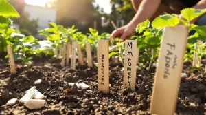 Au potager, les anciens n’utilisaient pas d’étiquettes plastiques : leur astuce oubliée marche mieux