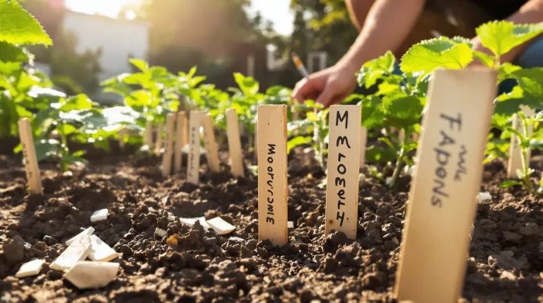Au potager, les anciens n’utilisaient pas d’étiquettes plastiques : leur astuce oubliée marche mieux