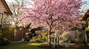 Cet arbre pousse aussi vite que le bambou, mais sa floraison remarquable fait toute la difference