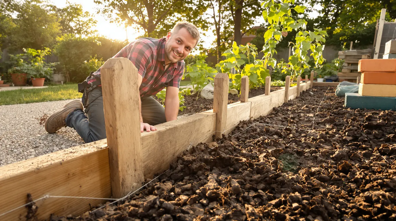 Comment fabriquer une bordure de potager durable en bois, briques ou matériaux recyclés Comment fabriquer une bordure de potager durable en bois, briques ou matériaux recyclés